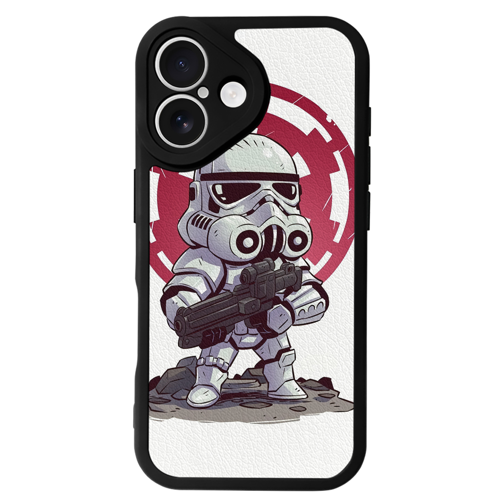 （画像用） スター・ウォーズ Star Wars 【iPhone 16シリーズ対応】シリコンスマホケース（レザー調） 材質：シリコン